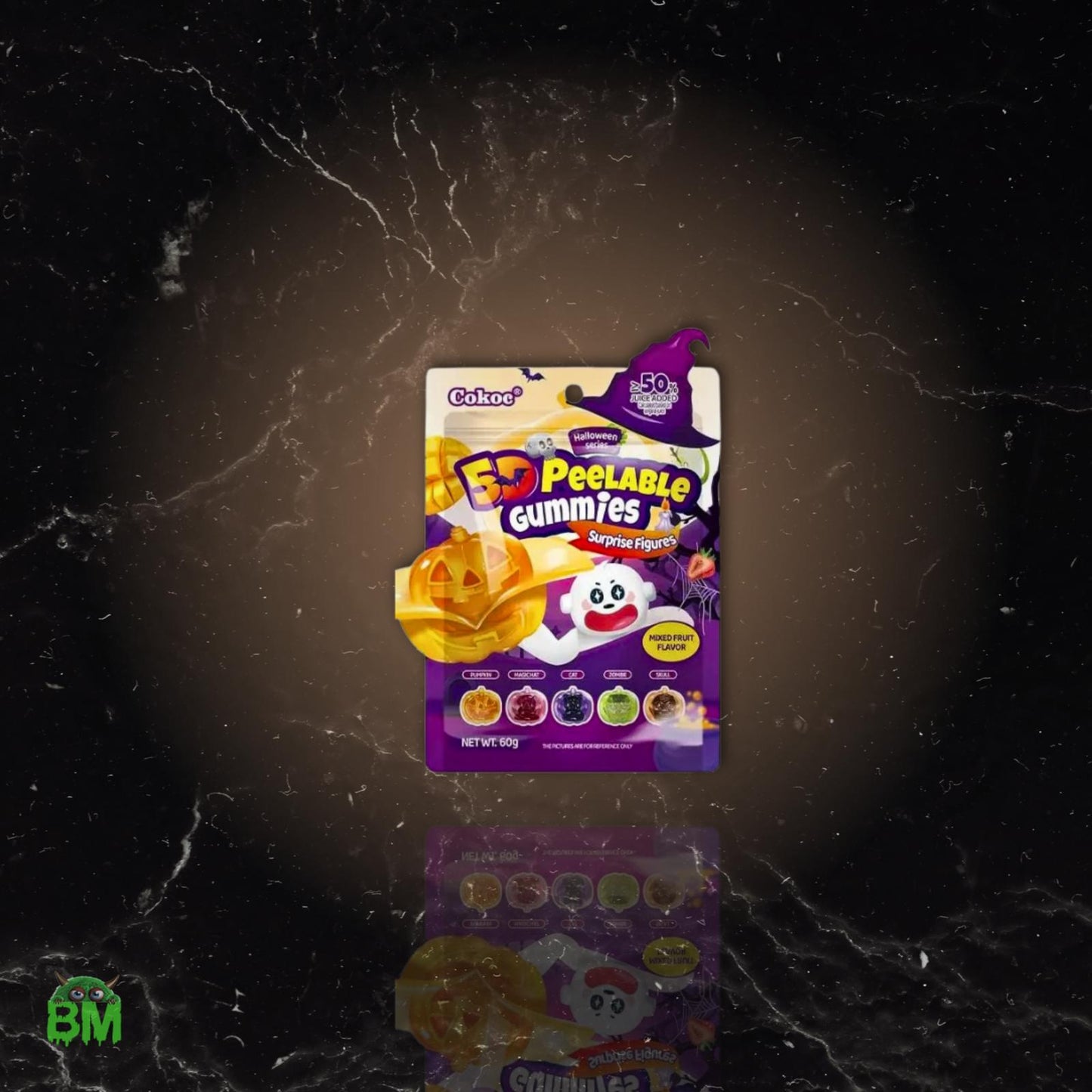 5D Peelable Gummies Gusto Halloween Mix